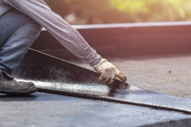 Professional Waterproofing technician working in Uniondale, IN
